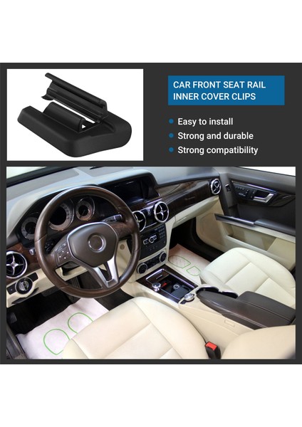 Araba Sürücüsü Arka Sağ Ray Iç Kapak Klipsleri A2539190700 Mercedes-Benz Glc X253 C253 GLC300 2016-2021 (Yurt Dışından) fırsatları