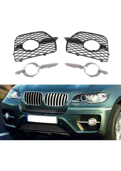 Sağ Ön Tampon Sis Lambası Açık Yanal Izgara ve Kapak Trimi 51117176278 Bmw X6 E71 E72 Hyb 2008-2014 51117188386 (Yurt Dışından) fiyatları