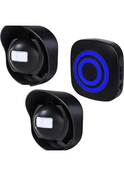 Gate Giriş Ziyaretçi Kapı Zili Zil Uyarısı Alarm AC110-240V Kablosuz Hareket Sensörü Kapı Zili Chime (A) Abd Fiş (Yurt Dışından)