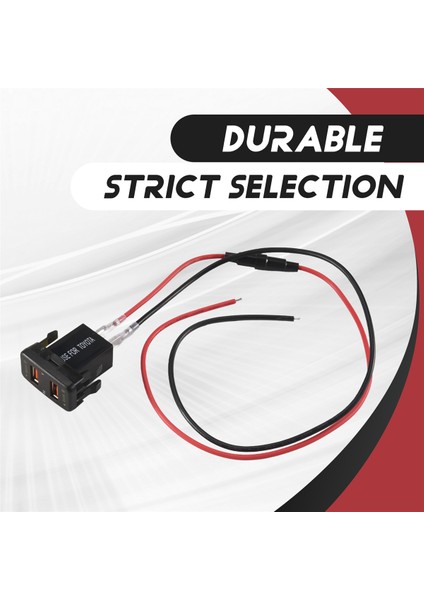 36W Hızlı Araba Şarj Cihazı Qc3.0 Mavi Voltajlı Çift USB Fast Charger Toyota 40X22MM Için Şarj Cihazı Şarj Cihazı (Yurt Dışından) indirimleri