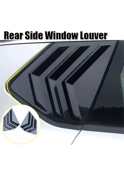 Nissan Rogue 2021-2023 Arka Yan Pencere Kanjörleri Spor Tarzı Hava Havalandırma Kepçe Kapak Dekorasyonu (Karbon Fiber Deseni) (Yurt Dışından) fırsatları
