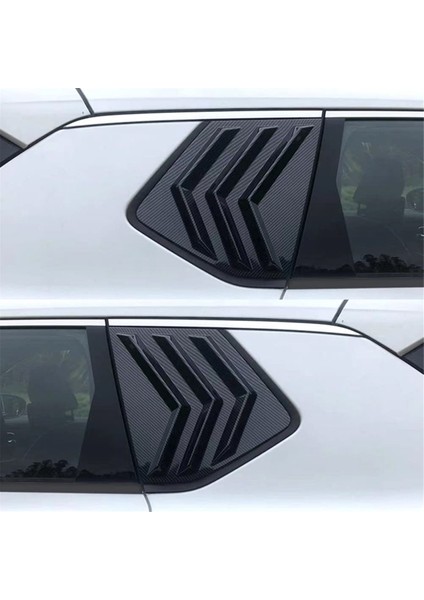 Nissan Rogue 2021-2023 Arka Yan Pencere Kanjörleri Spor Tarzı Hava Havalandırma Kepçe Kapak Dekorasyonu (Karbon Fiber Deseni) (Yurt Dışından) indirimleri