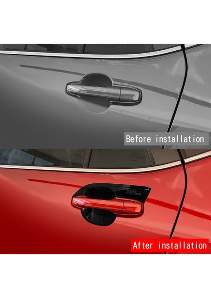 Toyota Yaris Için Cross 2023 Güneydoğu Asya Versiyon Parlak Siyah Araba Dış Kapı Tutamak Kase Kapak Düzenleme Sticker (Yurt Dışından) fiyatları