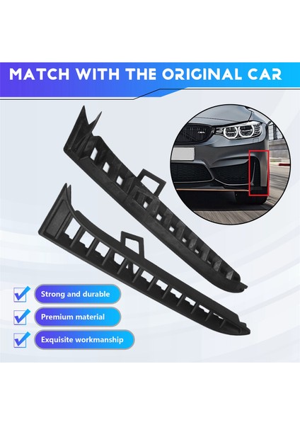 Ön Tampon Hava Giriş Grille Kapak Trim 51118056599 51118056600 Bmw- F80 F82 M3 M4 Aksesuarları (Yurt Dışından) indirimleri