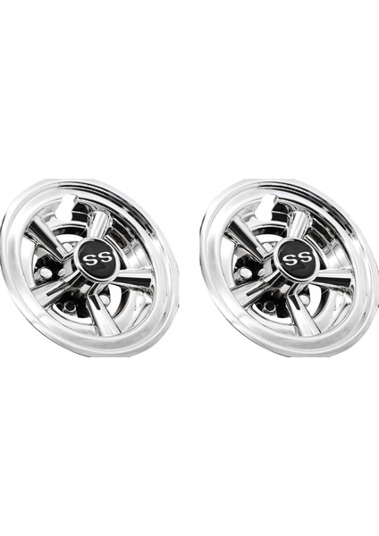 2pcs 8inch Ss Golf Arabası Tekerleği Kapakları, 5 Konuşulmuş Tasarım Hub Kapağı Için Golf Arabaları Için Kulüp Arabası, Ezgo, Yamaha (Yurt Dışından)