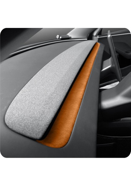 Tesla 2024 Için Model 3 Yayla Gösterge Tablosu Hava Hava Durumu Outlet Çerçeve Çıkartma Süet Panel Trim Araba Aksesuarları (Yurt Dışından) indirimleri