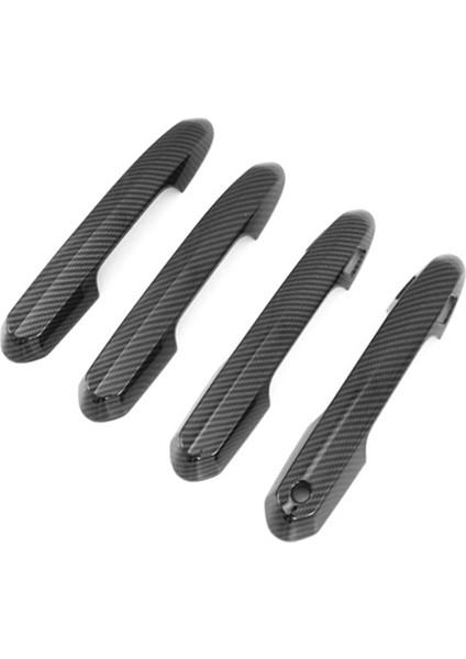 Toyota Highlander Için Akıllı Anahtar Delikleri ile Kapı Tutucu Kapak Döşeme L Le Xle Xse 2020-2023 Aksesuarlar Karbon Fiber (Yurt Dışından)