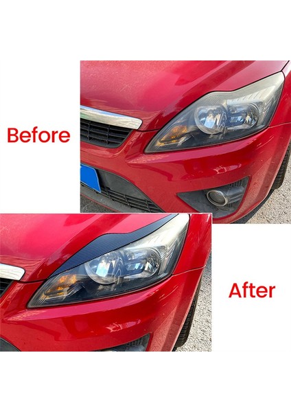 1paır Far Ilgoru Kahçalar Ford Focus Mk2 C307 2008-2011 Kafa Işık Lambası Göz Kapağı Dekoratif Çıkartmalar, B (Yurt Dışından) fırsatları