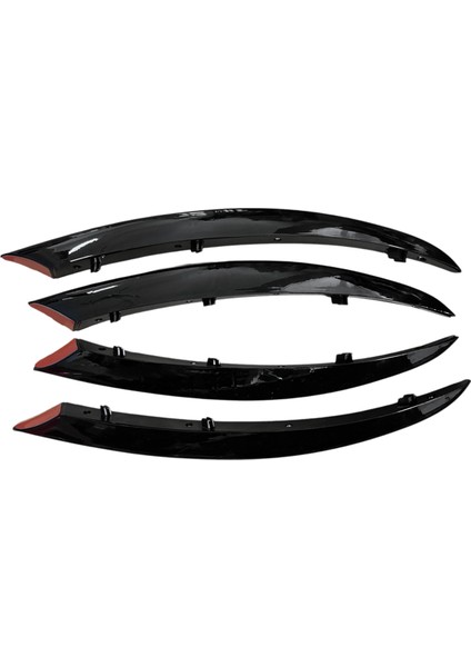 4pc Ön Tampon Dudak Ayırıcı Trim Şeritler Sis Farları Izgara Spoyleri Mercedes Benz C Sınıfı W205 2015-2019 C180 C200 A (Yurt Dışından) fiyatları