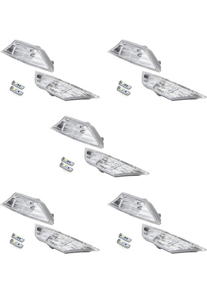 Honda Civic 2016 2017 2018 2018 Için T10 Ampulleri ile 5x Araba LED Yan Işaretli Dönüş Sinyal Lambası (Yurt Dışından)