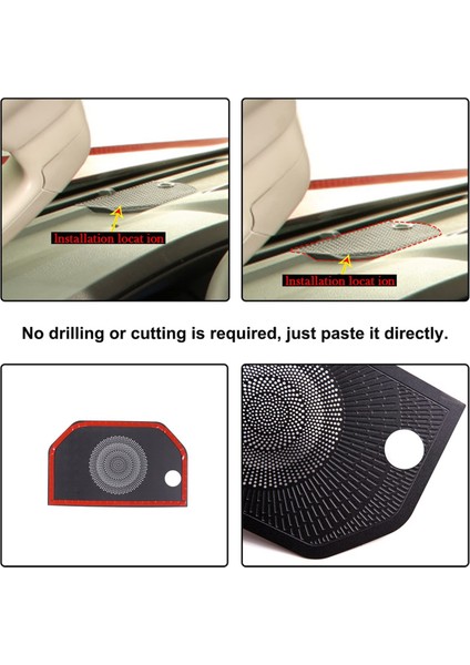 Toyota Tundra Sequoia Için Merkez Konsol Konsol Gösterge Korna Hoparlör Kapağı Döşeme 2022-2024 Iç Aksesuarlar (Yurt Dışından) fiyatları