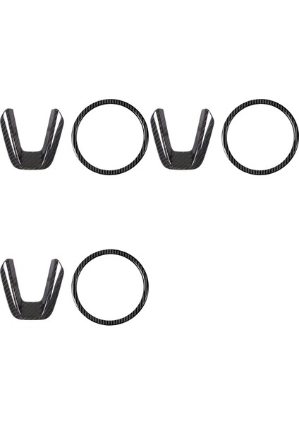 6x Karbon Direksiyon Simidi Sequins, Direksiyon Simidi Halkası Logo Aplike Kapak, Araç Aksesuarları, Mazda 3 6 Cx-4 Cx5 (Yurt Dışından)