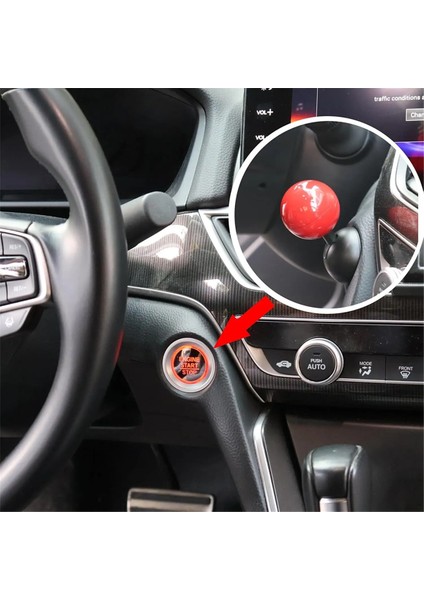 Araba Push Başlangıç ​​düğmesi Rocker Push Düğmesi Kapak Araç Başlangıç ​​düğmesi Kapak Dekoratif Aksesuarlar Araç Aksesuarları Mavi (Yurt Dışından) fırsatları