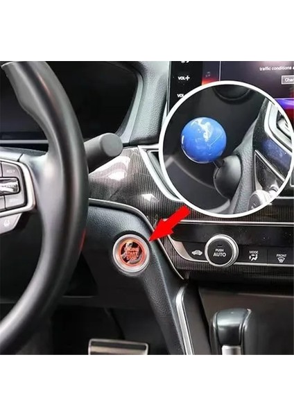 Araba Push Başlangıç ​​düğmesi Rocker Push Düğmesi Kapak Araç Başlangıç ​​düğmesi Kapak Dekoratif Aksesuarlar Araç Aksesuarları Mavi (Yurt Dışından) indirimleri