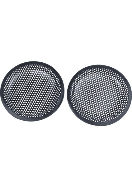 6.5inch Metal Örgü Yuvarlak Araba Woofer Kapak Hoparlör Izgara Siyah 2 Adet (Yurt Dışından)