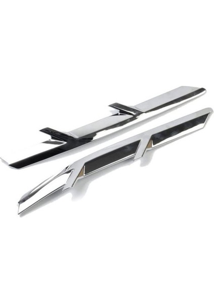 Yan Çamurluk Hava Havalandırma Kapağı Trim Köpekbalığı Gills Chevrolet Için Yan Havalandırma Sticker Corvette C7 2014-2019 Elektraplama Renk (Yurt Dışından)