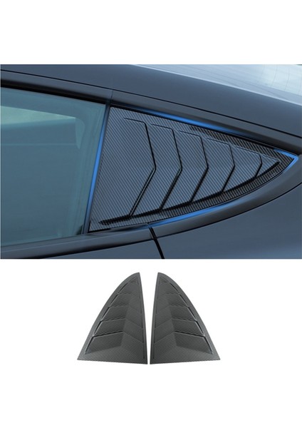 Tesla Model 3 Için Highland 2024 Otomobil Arka Üçgen Pencere Kepenkleri Güneşlik Dekorasyon Aksesuarları Parlak Karbon Fiber (Yurt Dışından) fiyatları