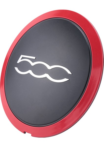 4pcs 133MM Fiat Için Hubcap 500 Tekerlek Merkezi Hub Kapakları Amblem Etiketi 68078419AC 68078421AC 51884863 Kırmızı (Yurt Dışından) modelleri