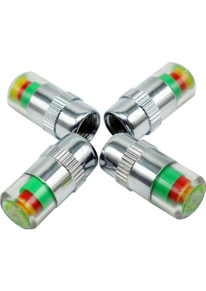 4pc Araç Lastik Basıncı Göstergesi Lastik Basınç Göstergesi Gösterge Uyarısı Izleme Valf Kapağı Sensörü Harici Valf Algılama (Yurt Dışından) fiyatları