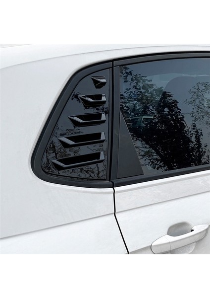 Volkswagen Polo Mk6 Polo 2018-2023 Için Araba Parlak Siyah Arka Pencere Panjur Kapağı Kaplaması (Yurt Dışından) modelleri