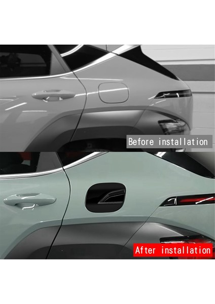 Araba Kapı Yakıt Deposu Gaz Kapağı Dekorasyon Kapağı Hyundai Kona 2024+ Araç Dış Aksesuarları Parlak Siyah (Yurt Dışından) fırsatları