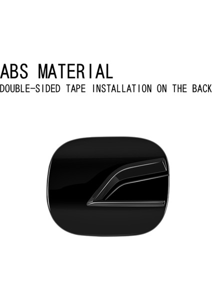 Araba Kapı Yakıt Deposu Gaz Kapağı Dekorasyon Kapağı Hyundai Kona 2024+ Araç Dış Aksesuarları Parlak Siyah (Yurt Dışından) indirimleri