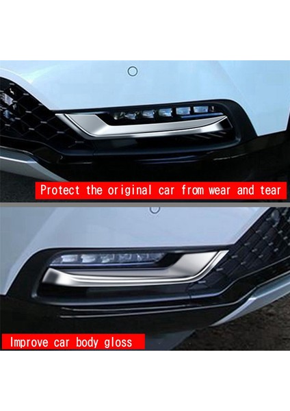 2x Araç Krom Ön Tampon Alt Izgara Trim Şeritler Honda Hrv Hr-V Vezel 2021 2022 (Yurt Dışından) modelleri