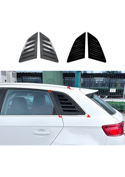 Araba Arka Üçgen Pencere Panjur Panjurları Panjurlar Audi A3 S3 8V Hatchback 2014-2020 Karbon Fiber Rengi (Yurt Dışından) fiyatları