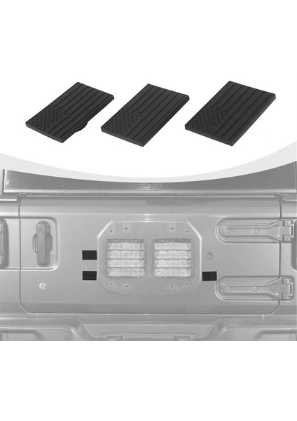 Araba Arka Kapı Bagaj Kapağı Kauçuk Fiş Su Geçirmez Fişler Jeep Wrangler Jl 2018-2025 Yedek Lastik Fişleri Parçaları (Yurt Dışından) fırsatları