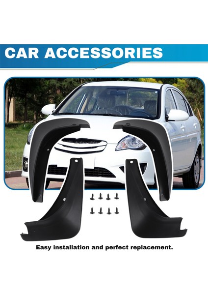 2006-2010 Için Araba Çamurlukları Hyundai Aksan Çamurluk Çamurluk Çamur Flep Koruyucusu Sıçrama Çamurluklar Araba Aksesuarları (Yurt Dışından) indirimleri