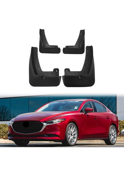 Mazda 3 Axela Için Ön ve Arka Çamur Fleps 2019 2020 2021 Çamurlu Çamurlar Sıçrama Muhafızları Çamur Flebguards Fender (Yurt Dışından) fiyatları