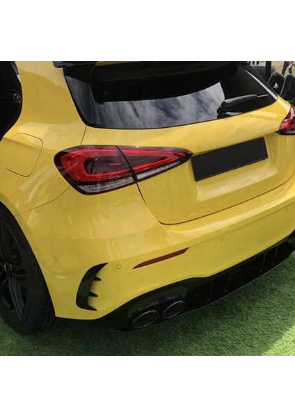 Mercedes Için 3 Pcs Benz A Sınıfı W177 A180 A200 A220 A250 Aksesuarlar Araba Stil (Siyah): 1 Pcs Araç Arka Tampon Fender ve 1 Çift Ön (Yurt Dışından) fırsatları