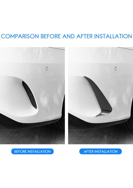 Benz C Sınıfı Için W205 C43 C63 Amg Karbon Fiber Arka Tampon Hava Havalandırma Kapağı 2014-2019 2pcs (Yurt Dışından) fırsatları