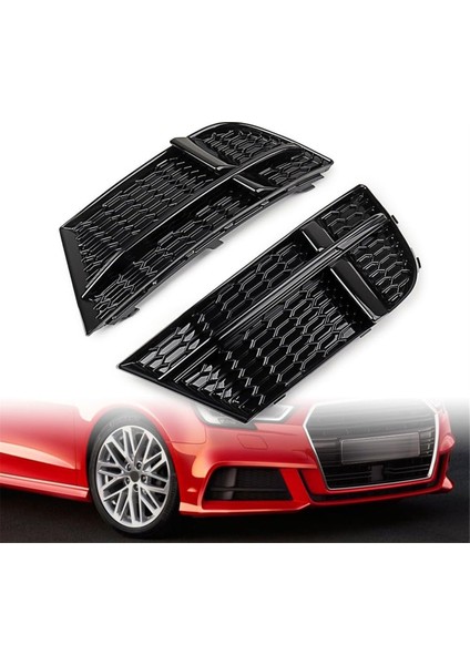 Ön Tampon Izgara Ekler Audi A3 S3 2017-2019 Için Sis Lambası Kapağı 8V3807681AB 8V3807682AB Değiştir (Yurt Dışından) fırsatları