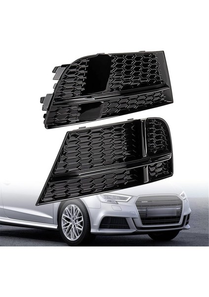 Ön Tampon Izgara Ekler Audi A3 S3 2017-2019 Için Sis Lambası Kapağı 8V3807681AB 8V3807682AB Değiştir (Yurt Dışından) indirimleri