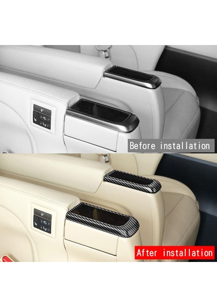 Araba Kupası Tutucu Çerçeve Orta Sıra Koltukları Toyota Alphard Vellfire Için Su Kupası Tutucu Döşeme 30 Serisi 2015-2022 Karbon Fiber (Yurt Dışından) modelleri