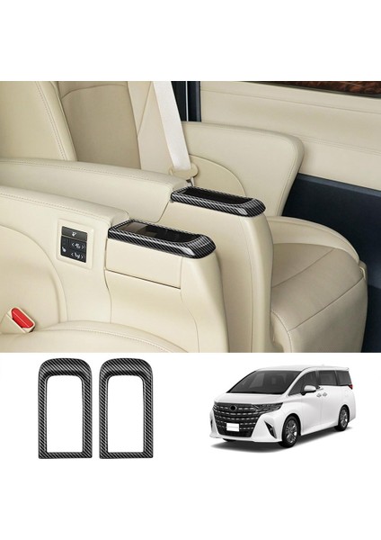 Araba Kupası Tutucu Çerçeve Orta Sıra Koltukları Toyota Alphard Vellfire Için Su Kupası Tutucu Döşeme 30 Serisi 2015-2022 Karbon Fiber (Yurt Dışından) indirimleri