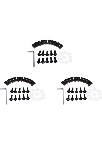 30PCS/SET M5 Cıvataları Motosiklet Metrik Kauçuk Kuyu Somunları Ön Cam Aksaklıklar Için Evrensel Cowl Evrensel (Yurt Dışından)