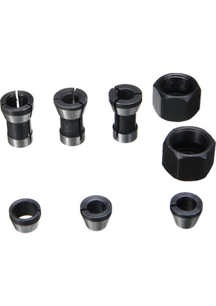 8pcs Yüksek Hassas Adaptör Kolet Seti 6MM/6.35MM/8MM Kolet Chuck Gravür Kırpma Makinesi Yönlendirici Freze Kesici Aracı (Yurt Dışından) fiyatları