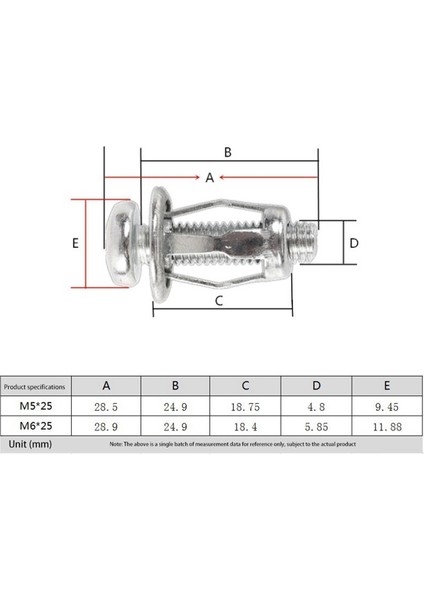60 Pcs M6X25 Jack Fındık Araç Metal Vidalı Taç Pety Fındık Ile Ile Duvar Demir Cilt (Yurt Dışından) fırsatları