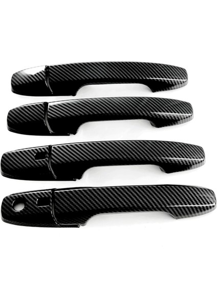 Toyota Yaris Atıv/vıos 2023 2024 Araba Kapı Kolu Kapak Kaplama Dış Aksesuarları Abs Karbon Fiber (Yurt Dışından)