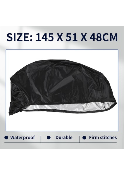 Snowmobile Kapağı Su Geçirmez Toz Izlenebilir Kızak Kapağı Anti-Üvey Kış Motosiklet Açık Siyah 145X51X48CM (Yurt Dışından) indirimleri