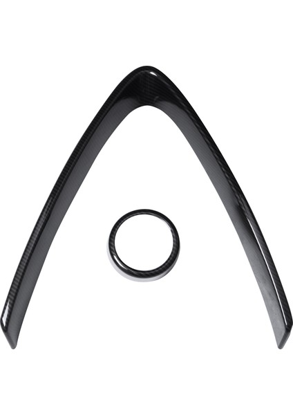 Karbon Fiber Tarzı Abs Plastik Ön Izgara Dekorasyon Çerçevesi Alfa Için Alfa Romeo Stelvio 2017 2018 Parçalar 2pcs (Yurt Dışından)