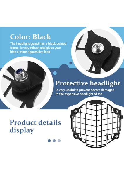 Motosiklet Far Guard Grille Grill Kapak Koruyucu Royal Enfield Himalayan 2016-2020 (Yurt Dışından) fırsatları