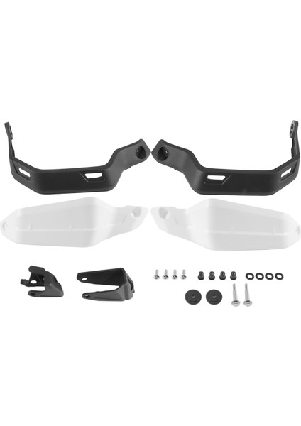 Motosiklet Aksesuarları Handguard El Guard Hafif Kalkanı Koruyucu Ön Cam Honda NX400 NX500 2024 Beyaz (Yurt Dışından)