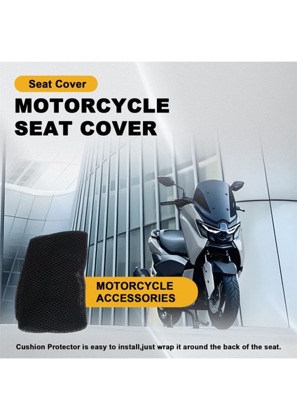 Yamaha Için Motosiklet Koltuğu Yastık Kapağı 155 NMAX125 NMAX155 N-Max 125 Örgü Kumaş Nefes Alabilen Eyer Pedi (Yurt Dışından) fırsatları