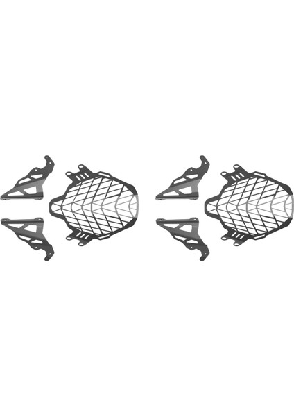 2x Motosiklet Far Kafası Işık Koruma Koruyucu Kapak Koruma Izgarası Suzuki DL650 V-Strom Dl 650 Vstrom 650 (Yurt Dışından)