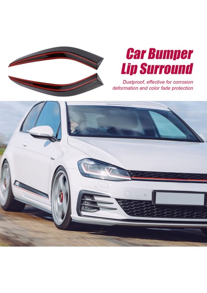Golf 7.5 Mk Için 7.5 2018-2020 Araba Ön Tampon Dudak Kürek Yan Surround Spoiler (Yurt Dışından) indirimleri