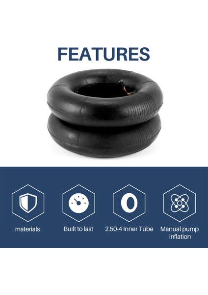 2 Paket 2.80/2.50-4 Inç Iç Tüp, Scooter, Çim Biçme Makineleri, El Arabaları, El Kamyonları Için TR87 Bırect Valf Gövdeli (Yurt Dışından) indirimleri