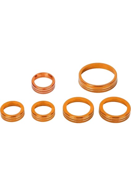 6pcs Klima Radyosu 4WD Far Düğmesi Yüzüğü Klima Kontrol Anahtarı Dekoratif Halka Trim Ford Bronco Için 21-23 (Yurt Dışından)